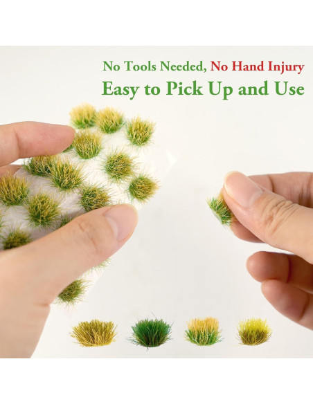 Warmtree 80 Piezas Hierba Estática Verde para Dioramas