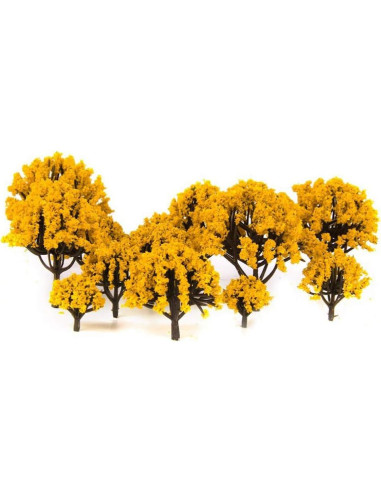 Kisangel Mini Árboles Modelo 20 Pcs 3-8 cm Naranja