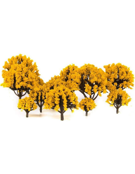 Kisangel Mini Árboles Modelo 20 Pcs 3-8 cm Naranja