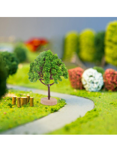 Luxshiny 5pcs Árboles de Plástico para Diorama 7,29cm
