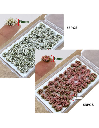 Cayway 106 PCS Mechones de Hierba Artificial para Diorama