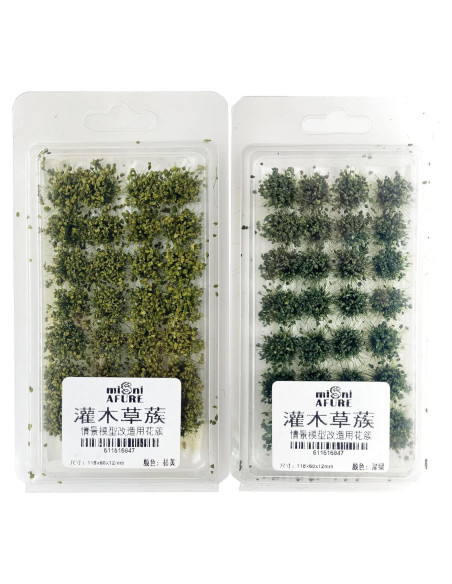 Cayway 56 PCS Hierba Artificial para Modelismo DIY