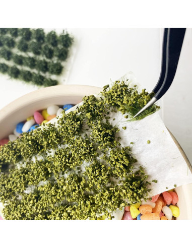 Cayway 56 PCS Hierba Artificial para Modelismo DIY