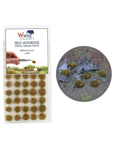 Tufts de Hierba Estática Autoadhesiva War World Scenics 100x 4mm