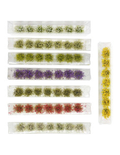 56 PCS Tufts de Hierba Estática Attuslla para Diorama