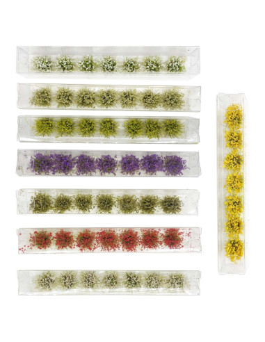 56 PCS Tufts de Hierba Estática Attuslla para Diorama