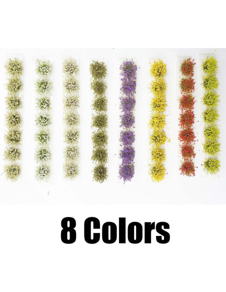 56 PCS Tufts de Hierba Estática Attuslla para Diorama