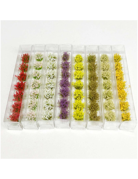 56 PCS Tufts de Hierba Estática Attuslla para Diorama