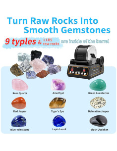 Kit de Pulido de Rocas KomeStone K1 2.5 kg - Digital y Silencioso 2