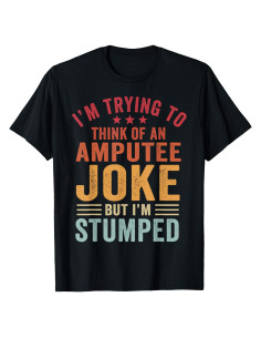 Camiseta Gráfica de Amputación para Hombres - Negro - Pequeño