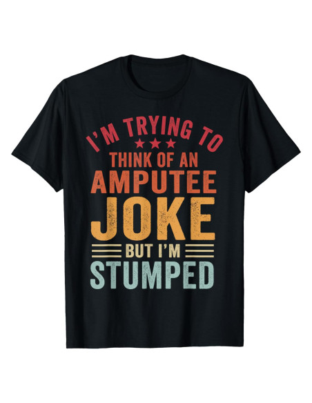 Camiseta Gráfica de Amputación para Hombres - Negro - Pequeño