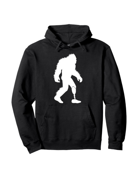Sudadera con capucha Bigfoot amputación pierna protésica