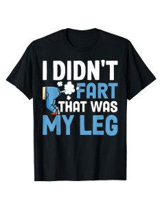 Camiseta divertida amputación pierna Regalos de amputación S