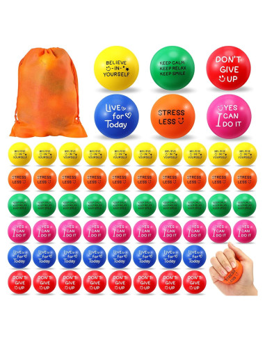 150 Pelotas de Estrés Motivacionales Jenaai - Alivio de Ansiedad