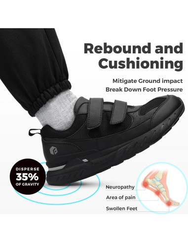 Zapatos de caminar FitVille Rebound Core V8 para hombres 10.5