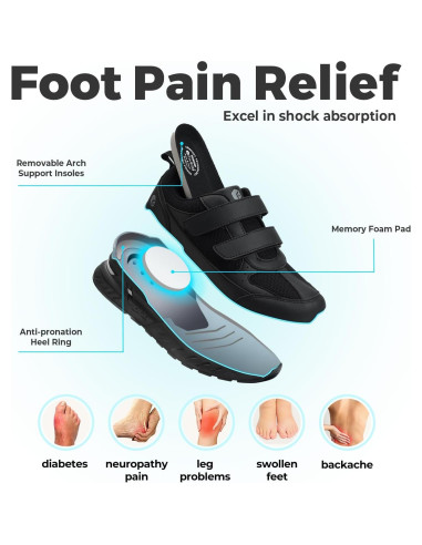 Zapatos de caminar FitVille Rebound Core V8 para hombres 10.5