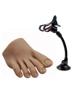 Maniquí de Pie de Silicona PPVWEY para Uñas Acrílicas