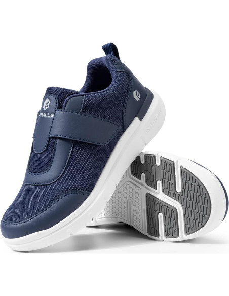 Zapatos Diabéticos FitVille Hombres Ancho Extra Azul 10