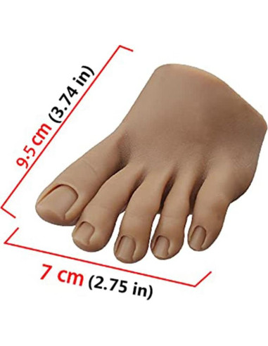 Maniquí de Pie de Silicona PPVWEY para Uñas Acrílicas