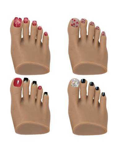 Maniquí de Pie de Silicona PPVWEY para Uñas Acrílicas