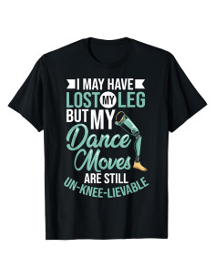 Camiseta Prostética para Amputados de Pierna - Negro