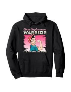 Sudadera Guerrero Reemplazo Rodilla Unisex Negro 240g