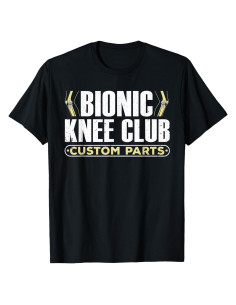 Camiseta de Recuperación de Rodilla Hombre Negro Pequeño