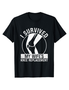 Camiseta Divertida Hombre Recuperación Quirúrgica Rodilla