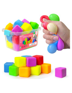 Pelotas Antiestrés Ederumi Mini 18 Piezas 3 cm Alivio Ansiedad