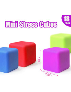 Pelotas Antiestrés Ederumi Mini 18 Piezas 3 cm Alivio Ansiedad 2
