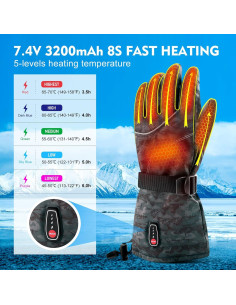 Guantes Calentados Impermeables Maliansun HG001 Unisex 2