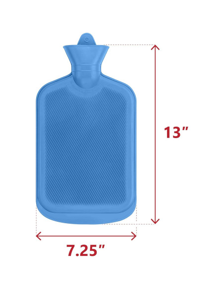 Botella de Agua Caliente SteadMax 2L Caucho Natural Libre BPA