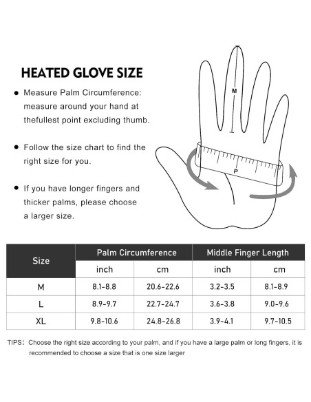 Guantes Calentados Impermeables Maliansun HG001 Unisex