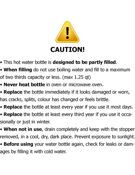 Botella de Agua Caliente SteadMax 2L Caucho Natural Libre BPA