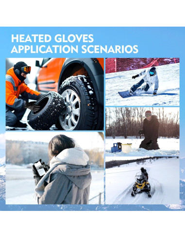 Guantes Calentados Impermeables Maliansun HG001 Unisex