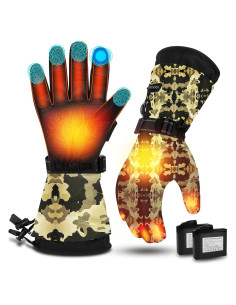 Guantes Calentados MADETEC Unisex 7.4V Impermeables Camo