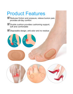 36 Almohadillas Protectores Juanetes JL-Health 14x13cm 2