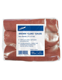 Gasa Adherente JorVet 100% Algodón 12 Rollos 7,62 cm x 4,57 m