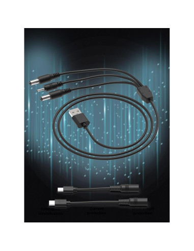 Cargador USB 5-en-1 para Collares de Entrenamiento de Perros