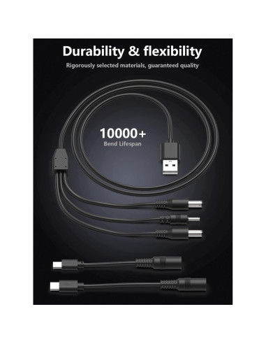 Cargador USB 5-en-1 para Collares de Entrenamiento de Perros