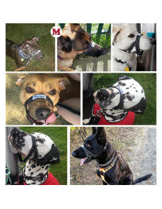 Arnés para Perros Pawaboo Ajustable Reflectante Talla M Negro 2