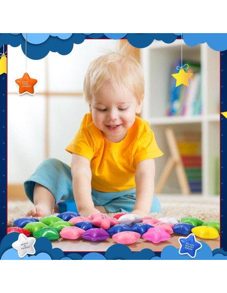 150 Pelotas Antiestrés Motivacionales Jenaai 14.2 cm Coloridas