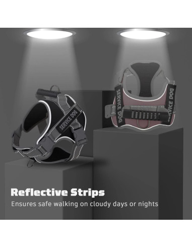 Arnés para Perros HUSDOW XL Ajustable y Reflectante Azul