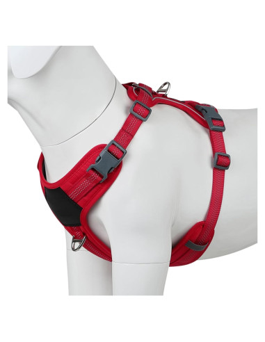 Arnés para Perros Plutus Pet Rojo L Ajustable Reflectante