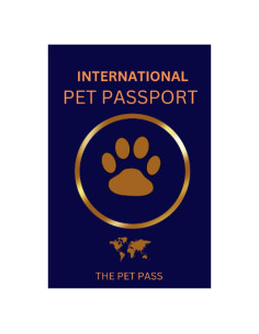 Pasaporte Internacional para Mascotas Azul 10x15 cm