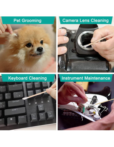 Bastoncillos de Algodón EYXFORMULA 500 Pcs 15,24 cm