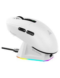 Ratón Gaming Inalámbrico SOLAKAKA SM820 24000 DPI RGB Blanco