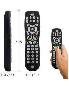 Control Remoto Universal GE 8 Dispositivos Infrarrojo Negro 2