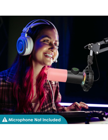 Filtro de espuma para micrófono Fifine K658 - Rosa