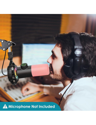 Filtro de espuma para micrófono Fifine K658 - Rosa